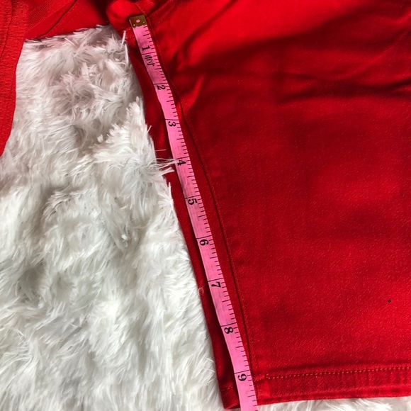 Miss Kitty Couture Red Capri Jeans Size 13 - Picture 15 of 15